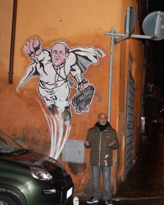 Ватиканът се рекламира с улично изкуство